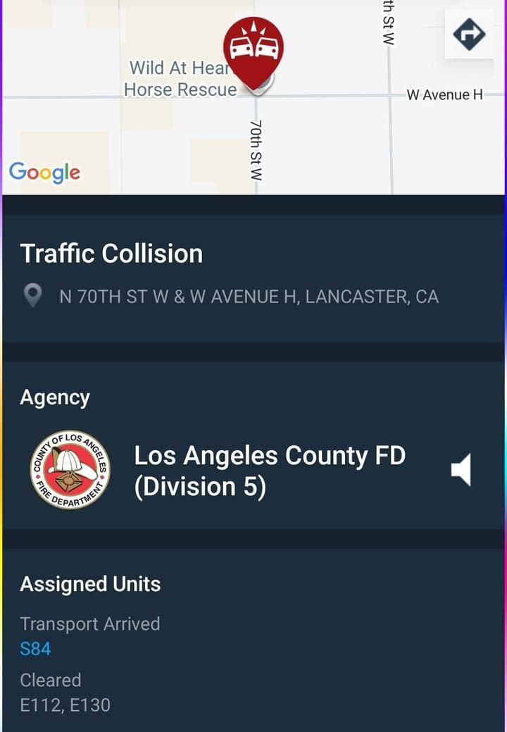 902T/902R....Avenue H and 70th Street West....vehicle vs motorcycle....sheriff and FD enroute code...