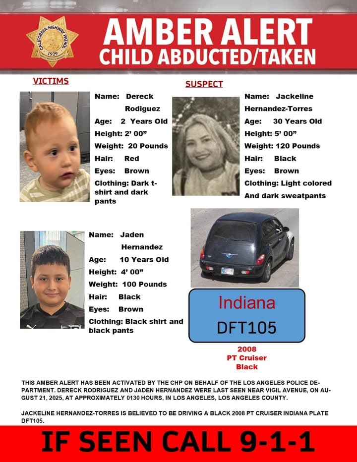 AMBER Alert - Los Angeles County Last seen: W. 52nd St. and...