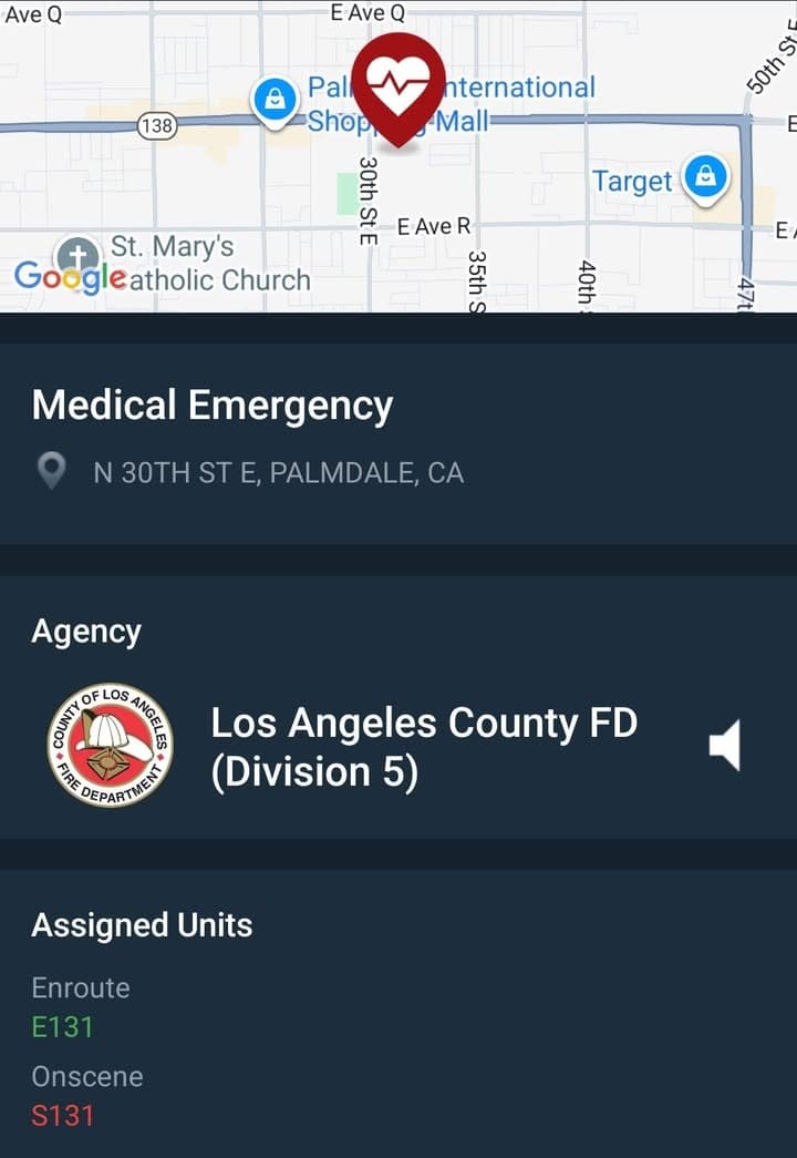 902R....38300 30th Street East....baby not breathing in apartment.....sheriff and FD enroute code...