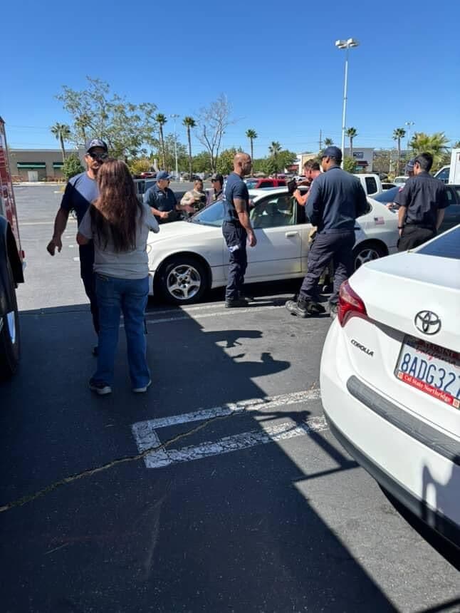 Baby locked in vehicle on 10th Street West and Technology Drive
