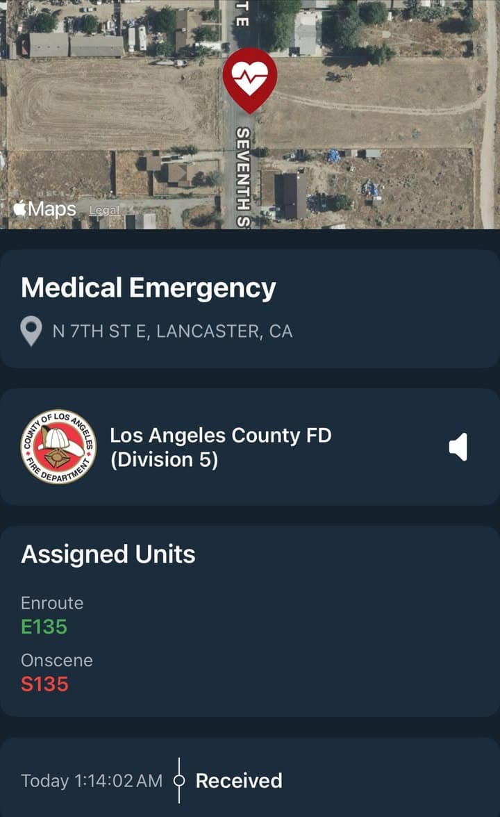 245/902R…43000 block 7th Street East…caller states person down at location…losing lots of...