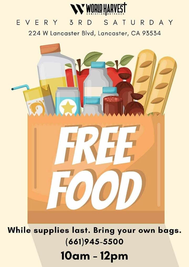 FREE GROCERIES! Tomorrow from 10-12 in Lancaster. No ID required. 224 West...