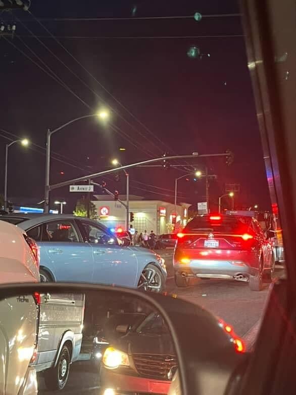 Traffic collision on 20th Street West and Avenue J just before 7pm...