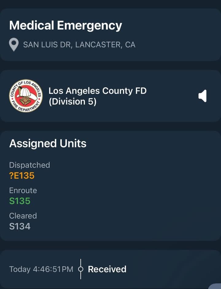 902R…32nd Street East and San Luis Drive…possible pediatric poisoning…child ingested a substance…Sheriff...