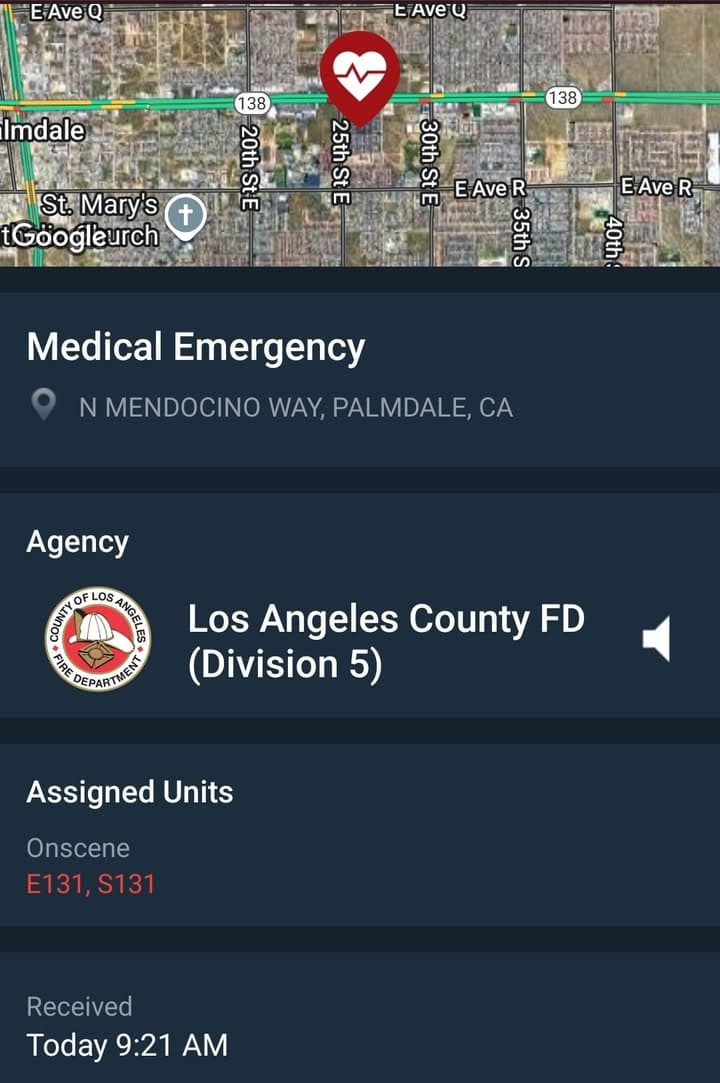 902R.....27th Street East and Palmdale Boulevard (Mendocino Way)....deputies preparing to block intersections...