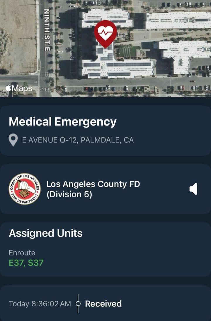 929/902R…939 E. Avenue Q12…caller states tenant is down, unresponsive, not breathing…Sheriff and...