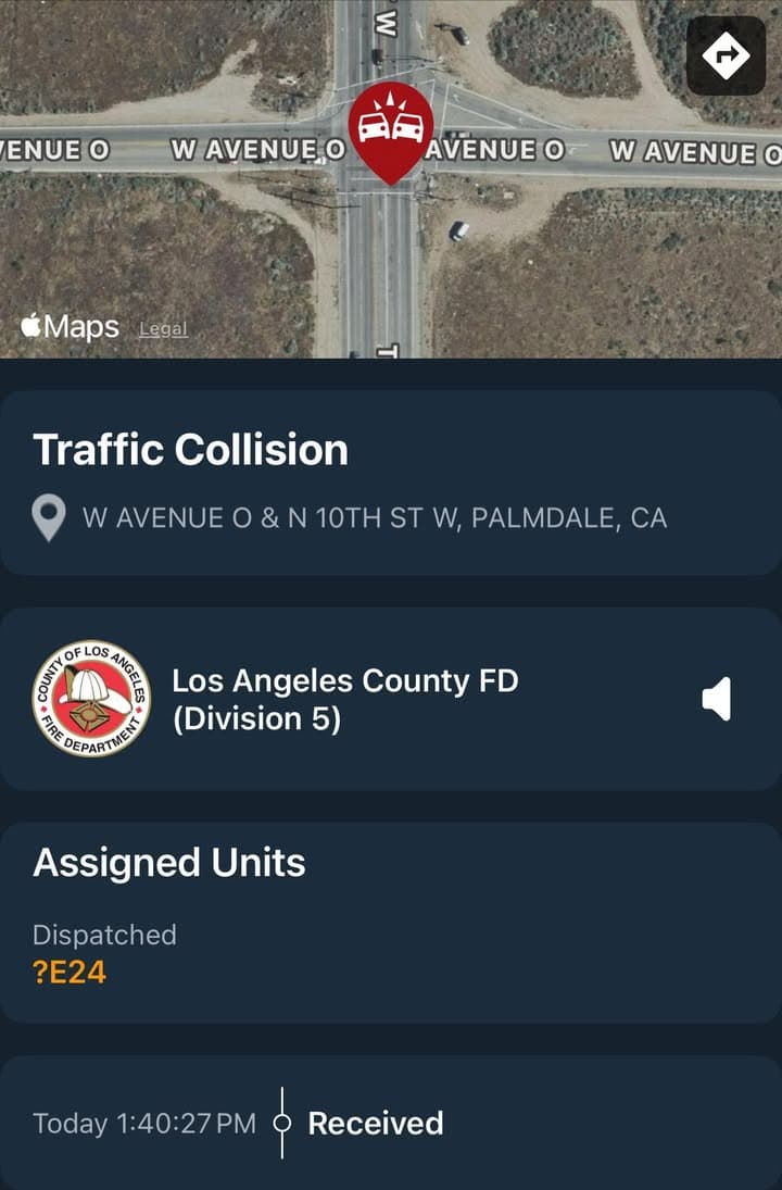 902T/902R…10th Street West and Avenue O…2 vehicle traffic collision involving a white...