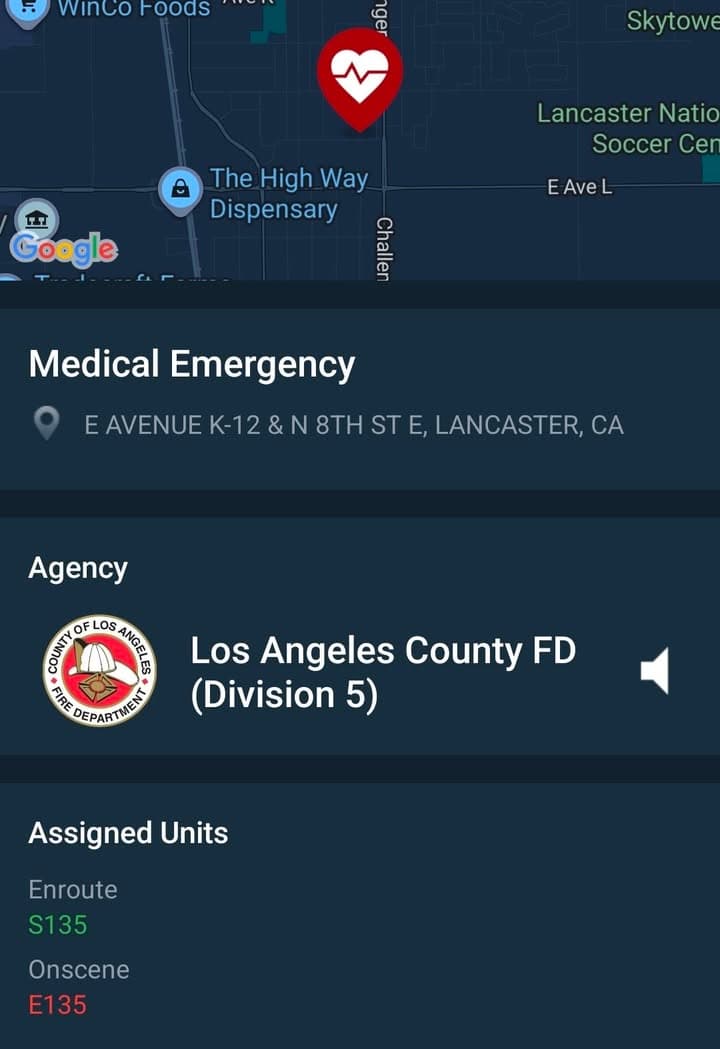 CHP was in brief vehicle pursuit ending in area of 8th Street...