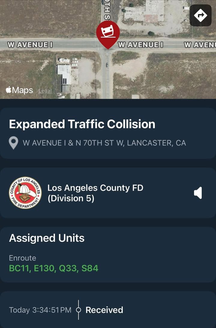 902T/902R…70th Street West and Avenue I…solo vehicle traffic collision…vehicle overturned with possible...