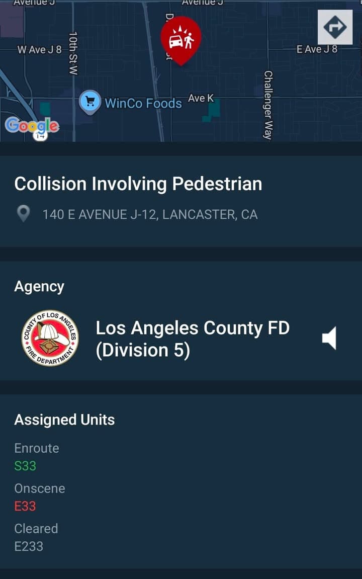 480....2nd Street East and J-12....white Mercedes SUV hit pedestrian and fled, victim...