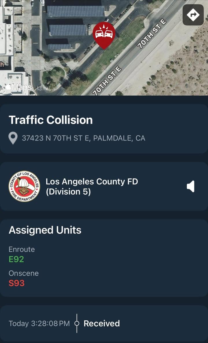 901T/902R…37423 70th Street East (Pete Knight High School)…2 vehicle traffic collision in...