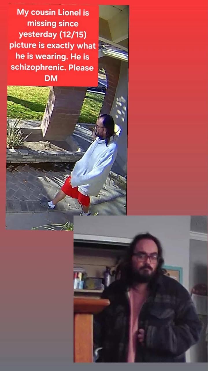 MISSING Posting for a follower. Last seen in the area of Avenue...