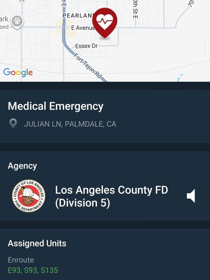 902R/911B....55th Street East and Avenue S (Julian Ln)....fire dept requesting deputies respond...