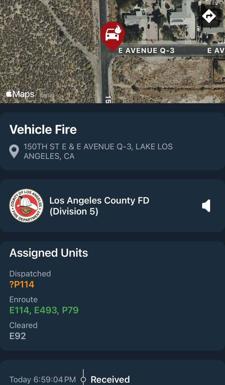 904A…150th Street East and Avenue Q3…large vehicle fire…caller sees a trailer on...