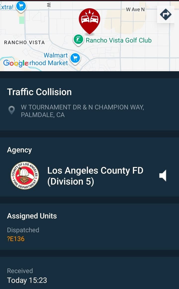480....Tournament Drive and Champion Way....two vehicle hit and run collsion, male hispanic...