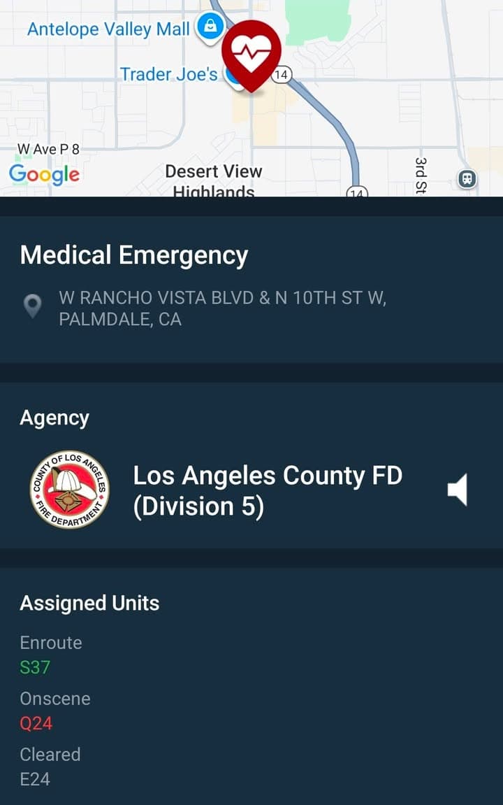 245GSV....1233 Rancho Vista Blvd at AV Mall....male shot at location, victim wearing...