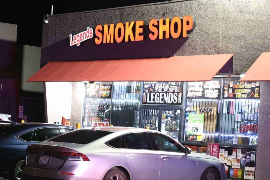 211/417....44521 10th Street West at Legends Smoke Shop....four male hispanic suspects robbed...