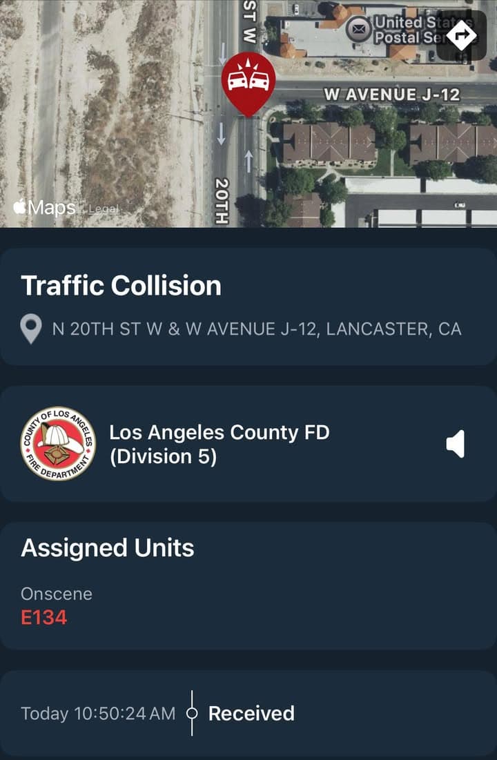 901T/902R…20th Street West and Avenue J12…2 vehicle traffic collision…gray Ford vs Toyota...