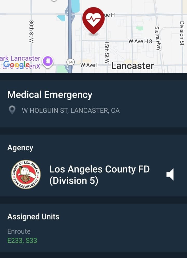 929/902R....17th Street West and Avenue H-8 (Holguin St)....male not conscious or breathing....sheriff...