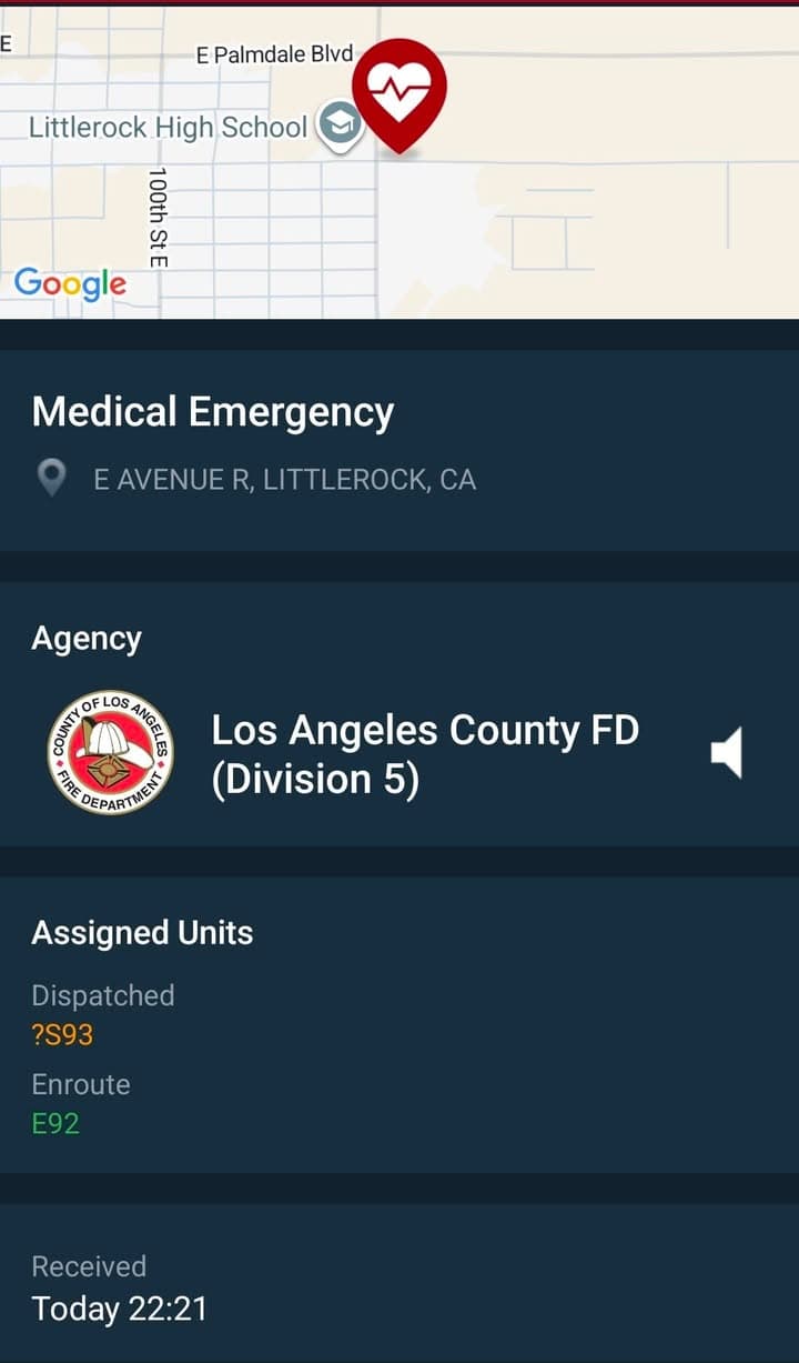 929/902R....Avenue R and 110th Street East....callers 13 year old son not conscious...