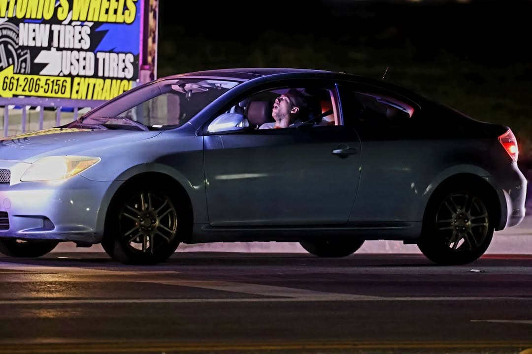 929/902R....Avenue K and Sierra Highway....male in blue Scion passed out at red...