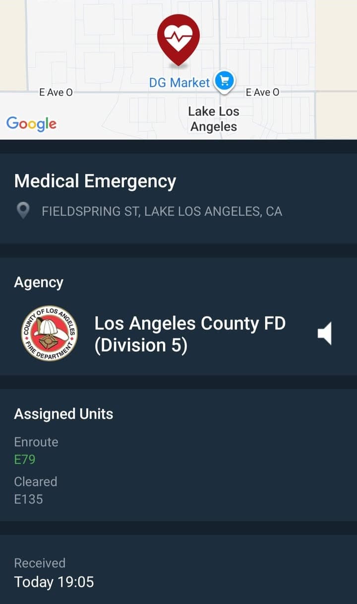 911B....165th Street East and Avenue N-8 (Fieldspring Street)....fire department requesting deputies for...