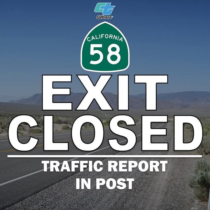 Exit 151 off of State Route 58 westbound for Tehachapi Blvd. is...