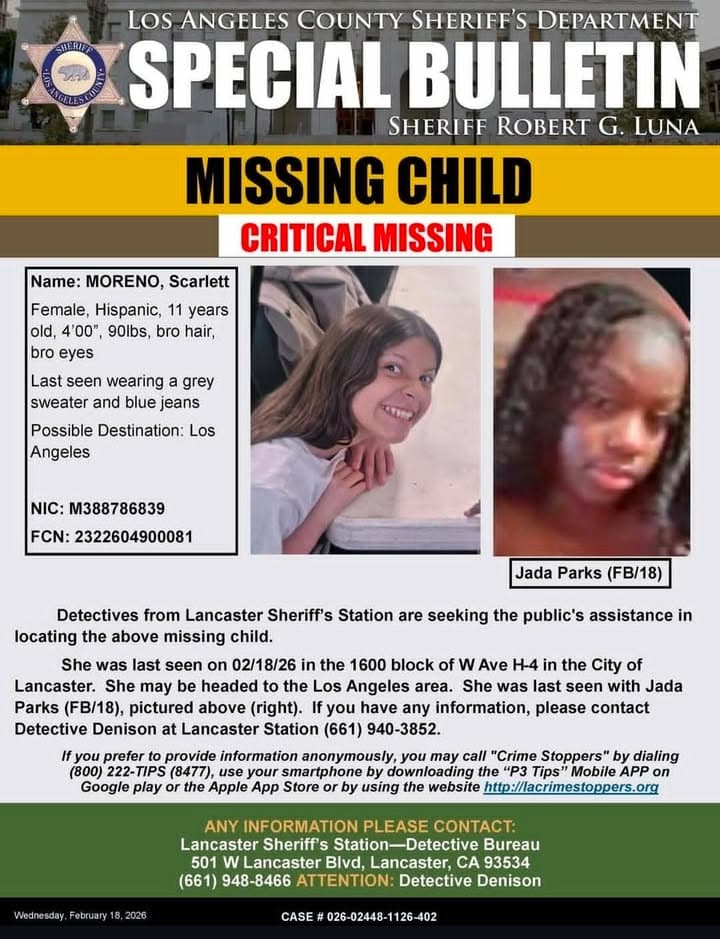Detectives from Lancaster Sheriff Station are requesting the public’s assistance in locating...