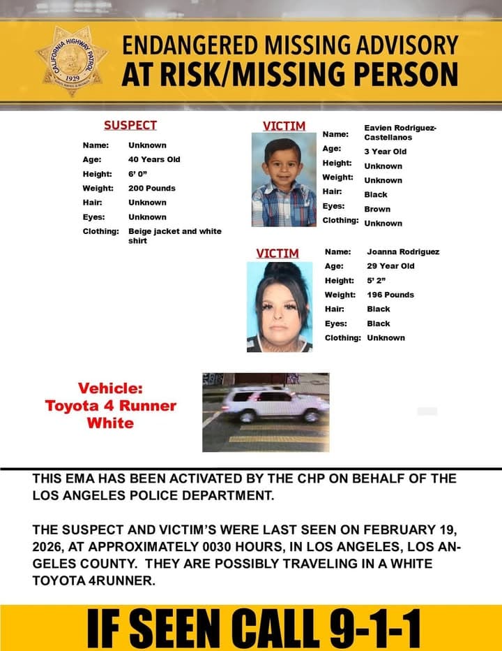 ENDANGERED MISSING ALERT - Los Angeles and San Bernardino Counties Last seen:...