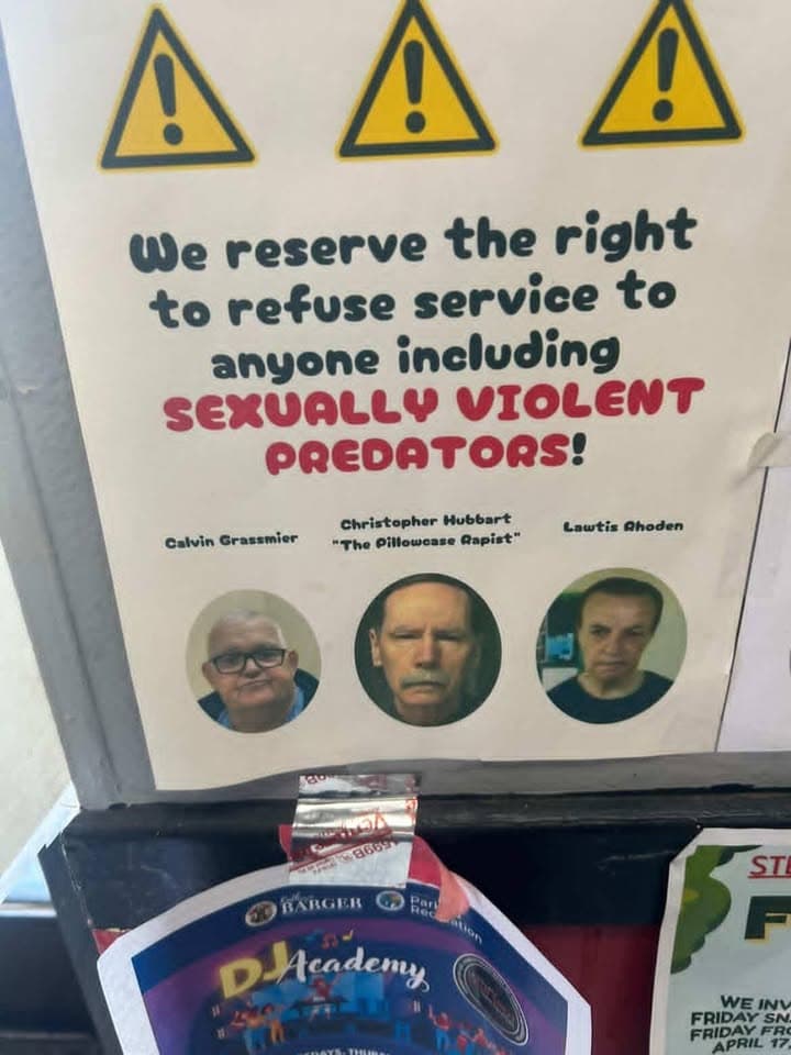 Sent in from a follower Posters at M & G Burgers in...