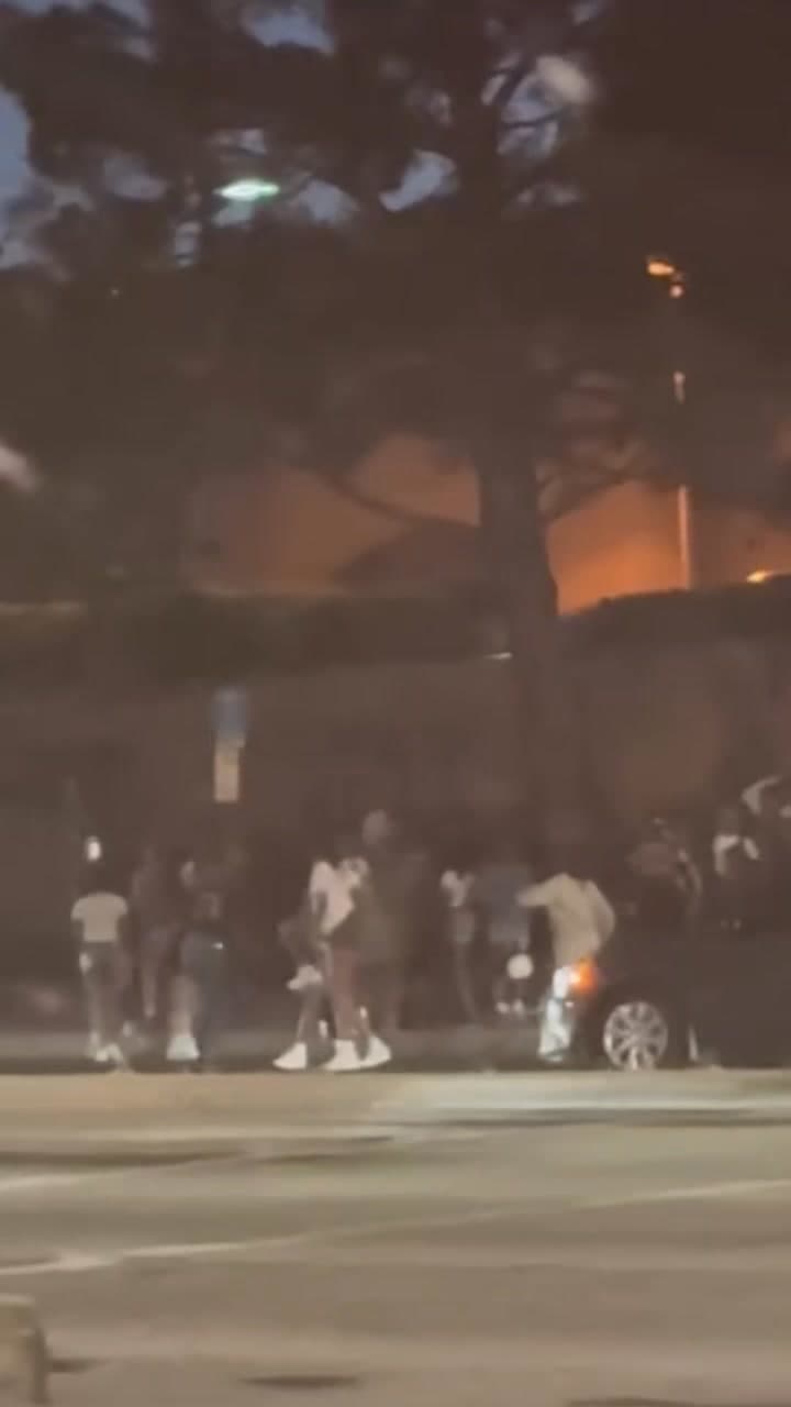 Video of group fighting on 10th and Rancho Vista by Chilli's after...