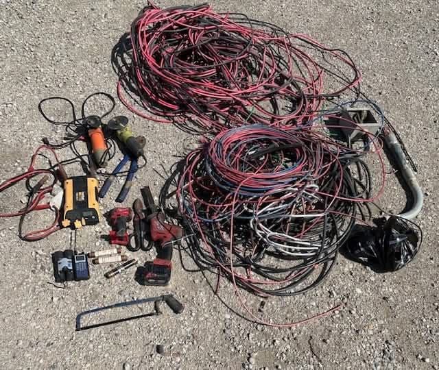 FOUR ARRESTED WHILE SERVING A SEARCH WARRANT RELATED TO COPPER WIRE THEFT...
