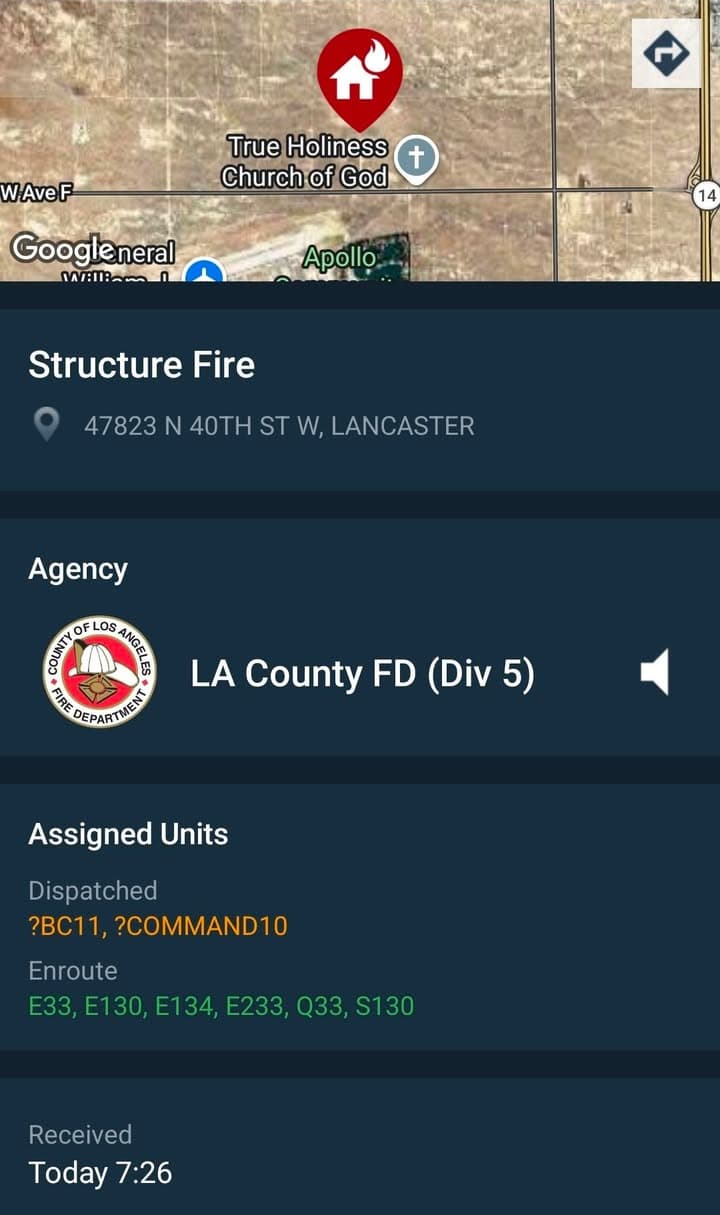 904S.....40th Street West and Avenue F....small house on fire, multiple callers....sheriff and...