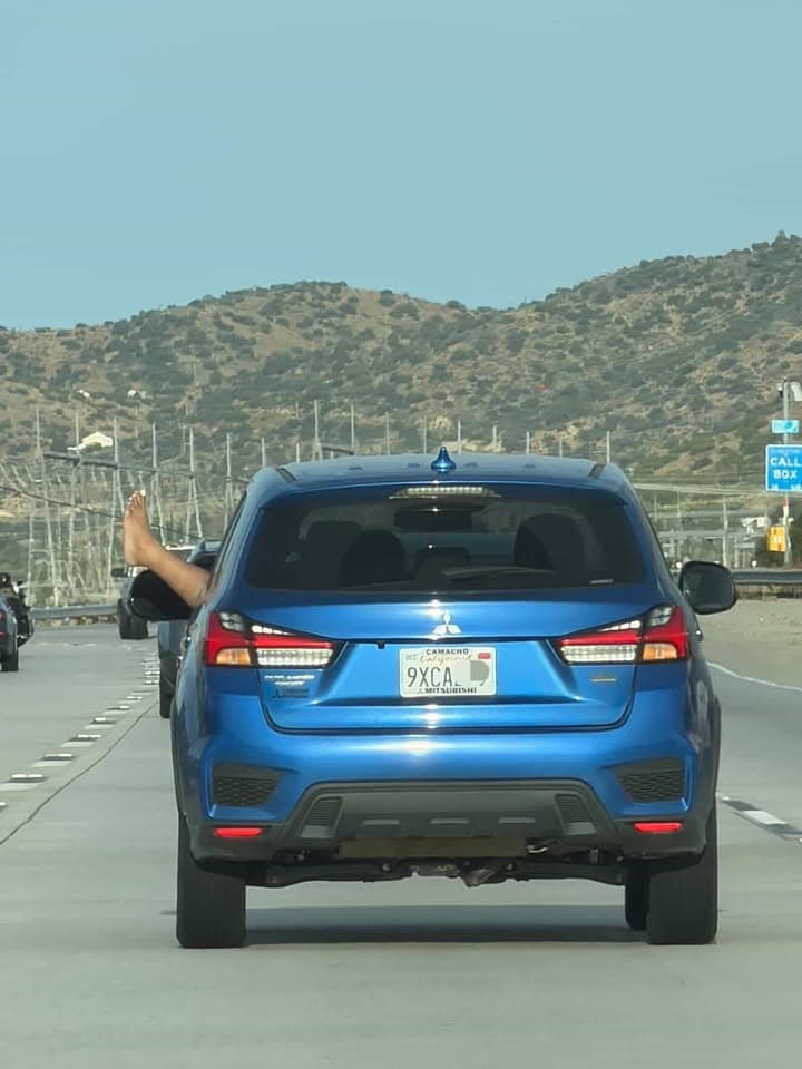 WINDOW DOWN, FOOT OUT ON THE 14 FWY — AERODYNAMICS UPGRADE 🦶💨...