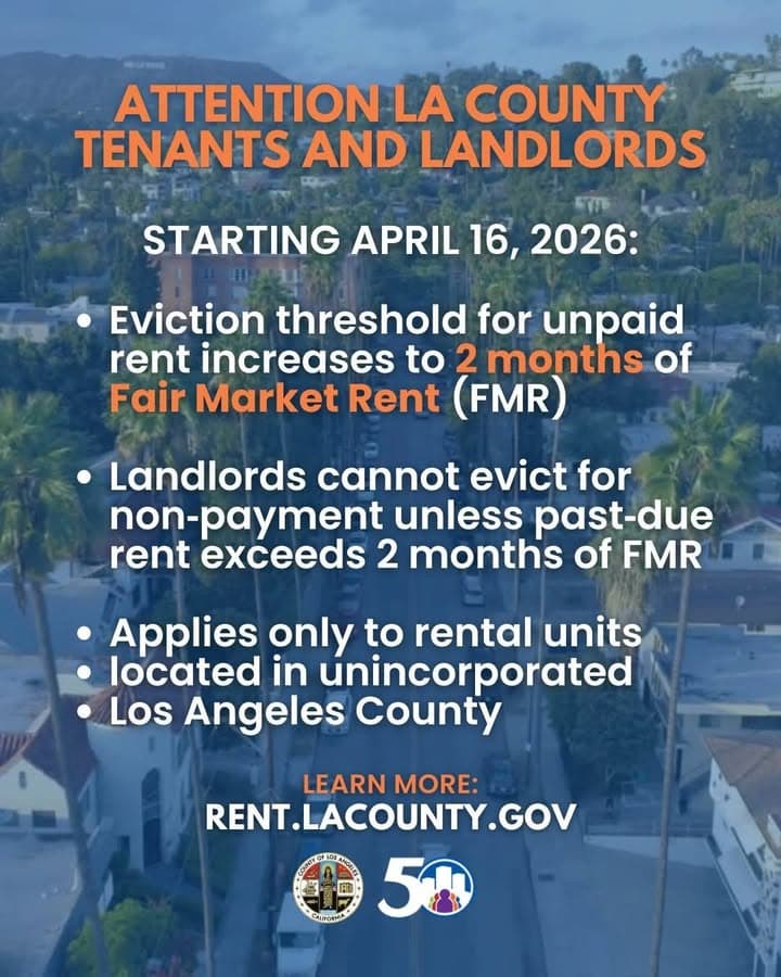 📢 Important Update for LA County Renters & Landlords Starting April 16,...