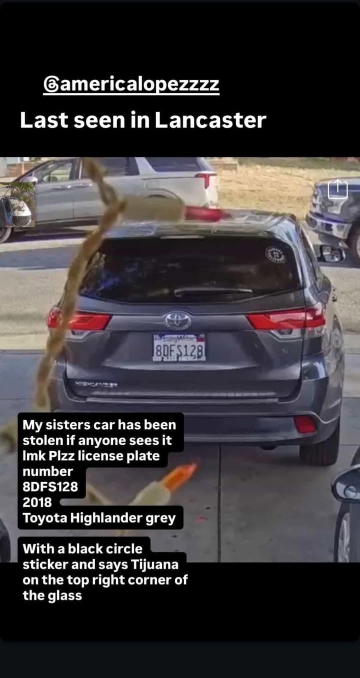 STOLEN Taken from Lancaster