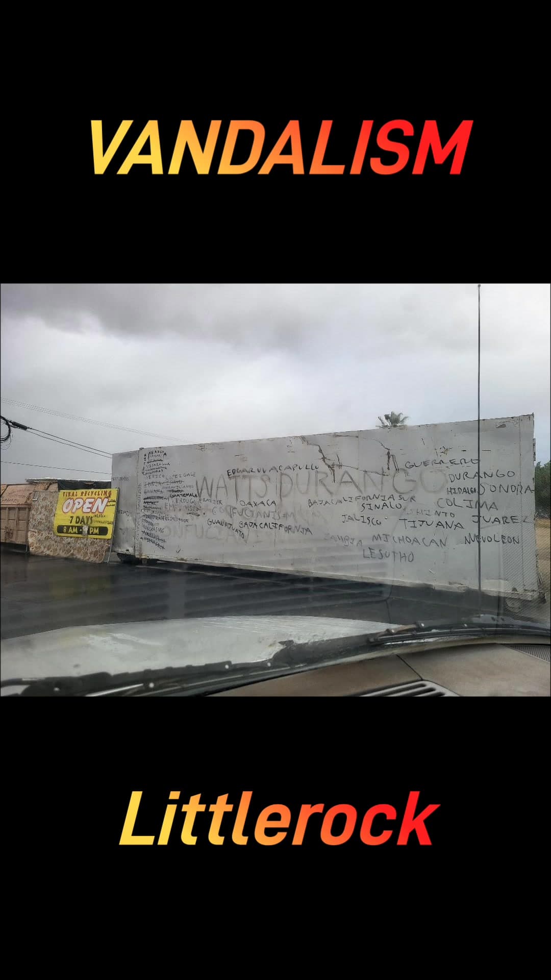 Person seen here has been tagging over the Littlerock area. The sheriff's...