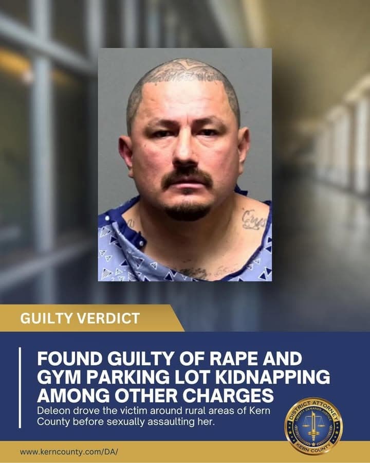 A Kern County jury has convicted Vincent Deleon on all charges related...