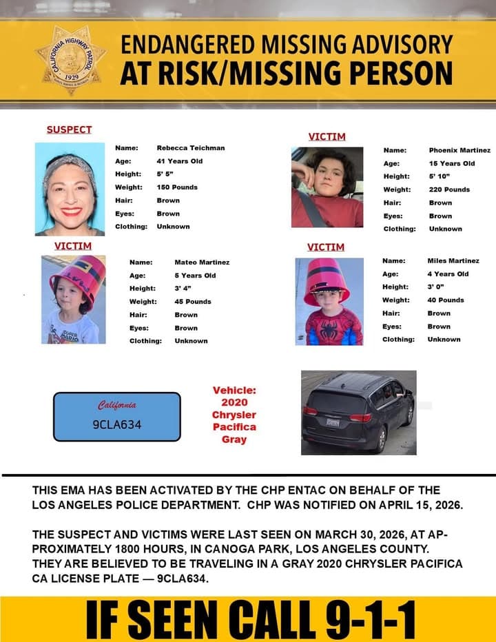 ENDANGERED MISSING ADVISORY - Los Angeles, Orange, Kern, Fresno, and Stanislaus Counties...
