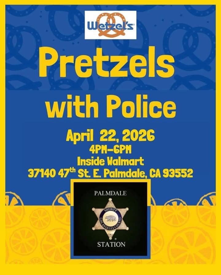 ** TODAY! ** You are all invited to the Pretzels with Police...