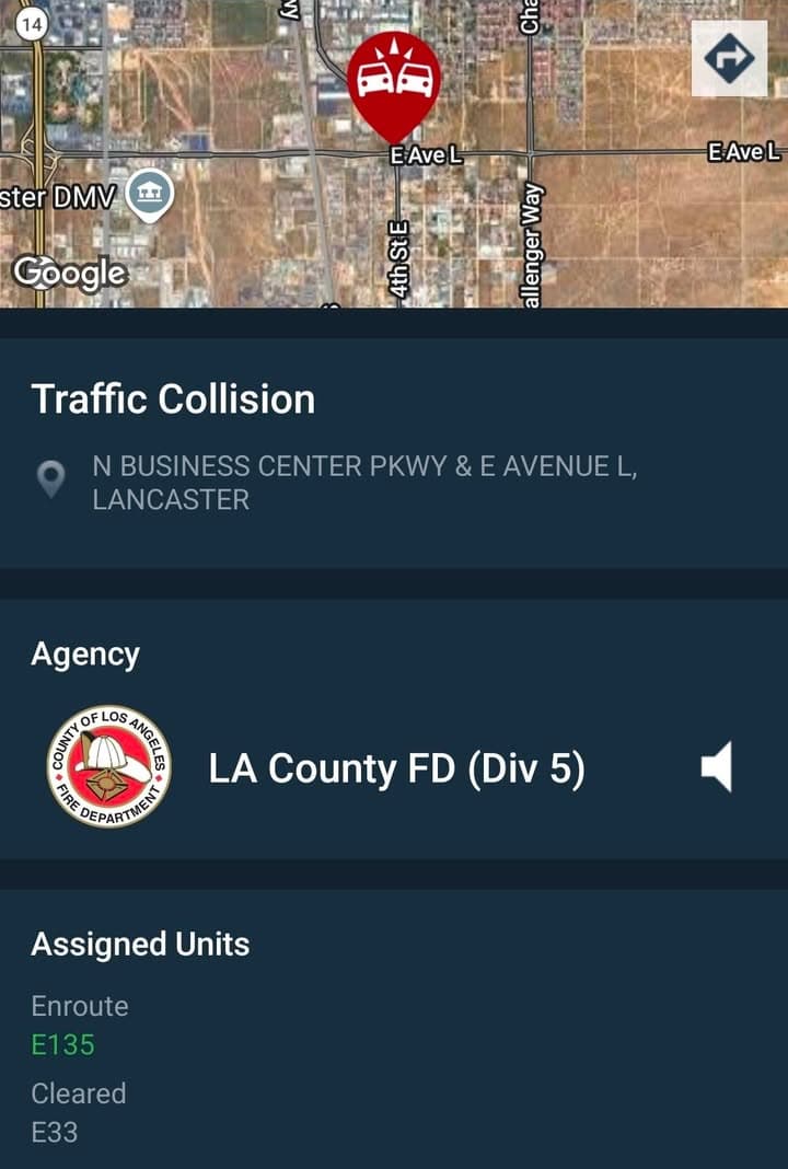 480 (hit and run w/injury)....Avenue L and Business Center Parkway....two vehicle collision,...