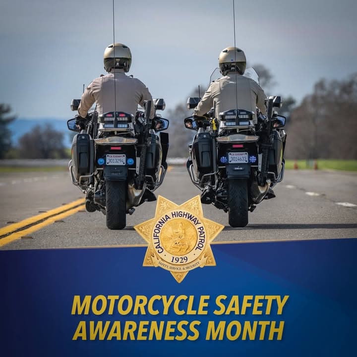 May is Motorcycle Safety Awareness Month 🏍️ Motorcycles are smaller and harder...