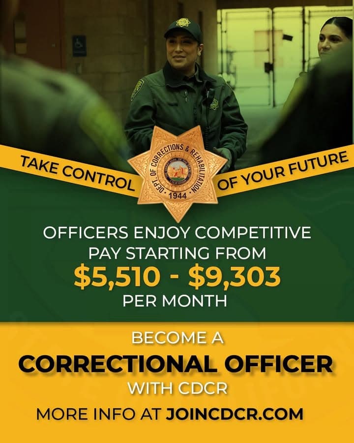 CDCR is recruiting disciplined and professional individuals to join our ranks as...