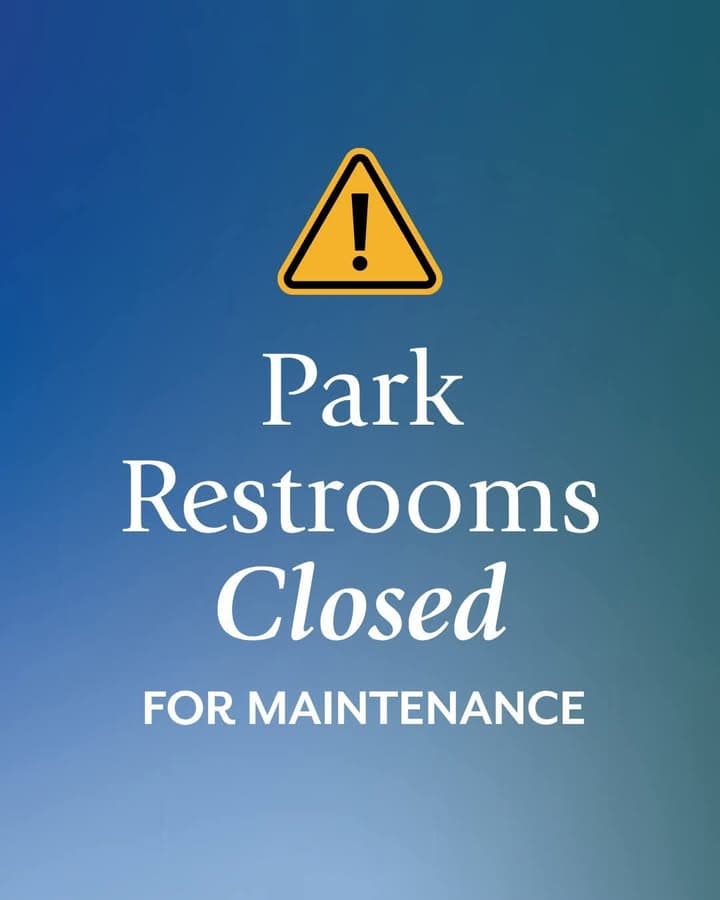 🚧 Park Restroom Closure 🚧 The Marie Kerr Park restrooms adjacent to...