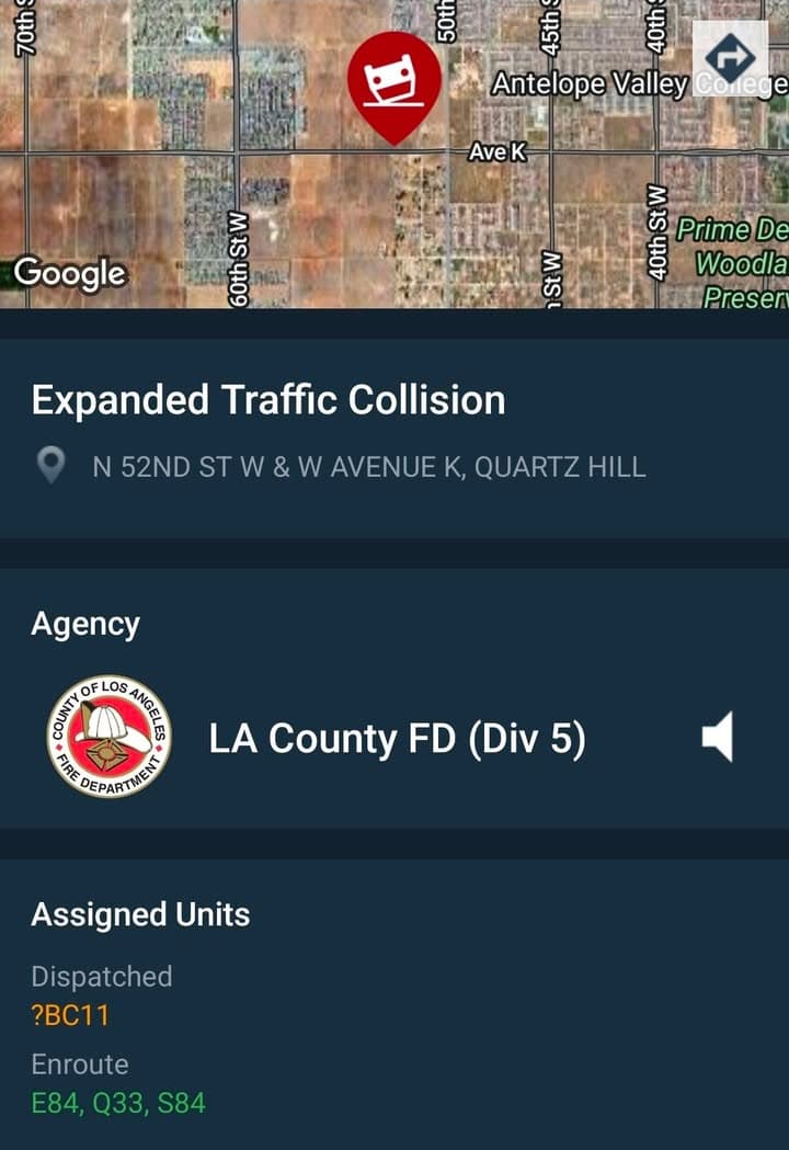902T/902R....52nd Street West and Avenue K....purple sedan into ditch, unknown if anyone...