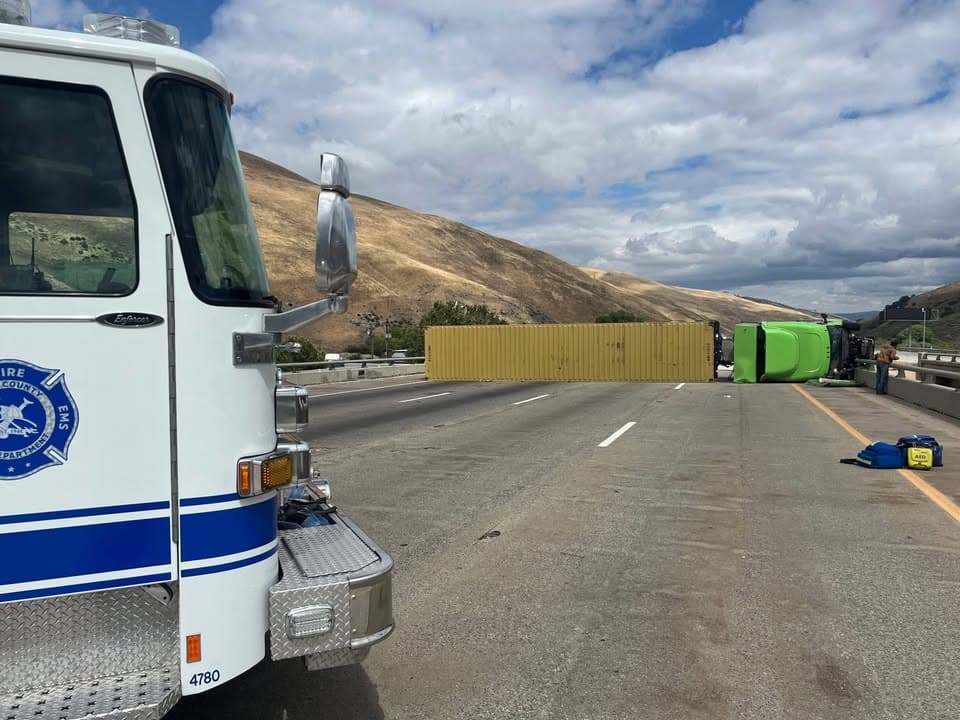 I-5 Northbound at Gorman- ALL LANES blocked due to a traffic crash....
