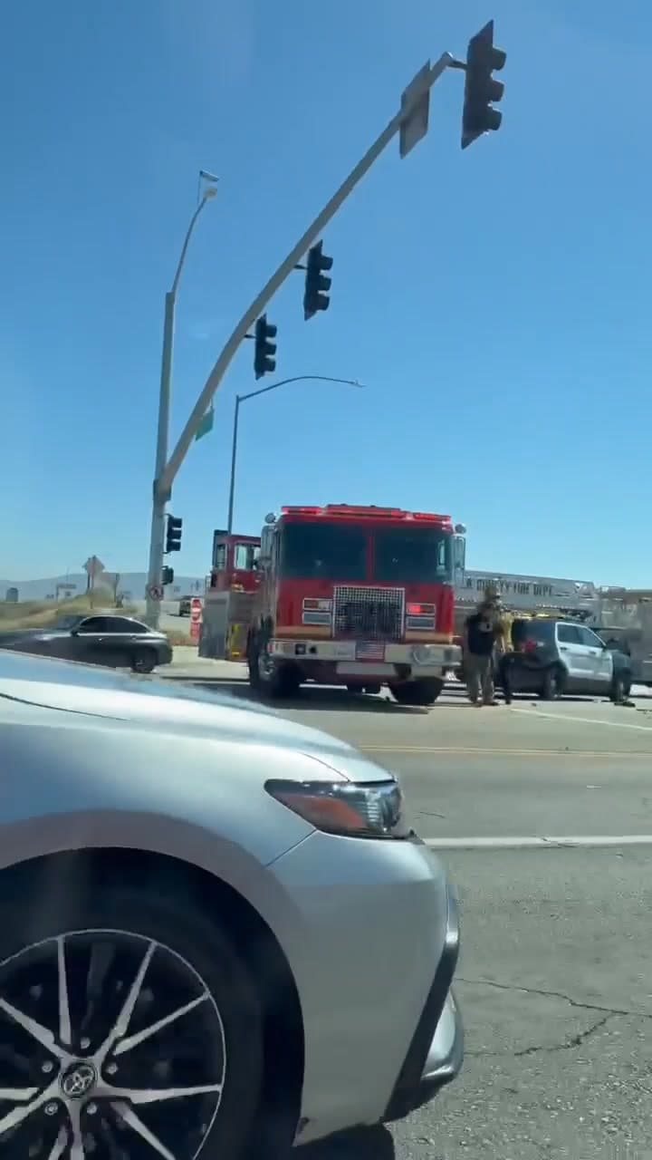 Traffic collision on Avenue I and 14 Freeway offramp