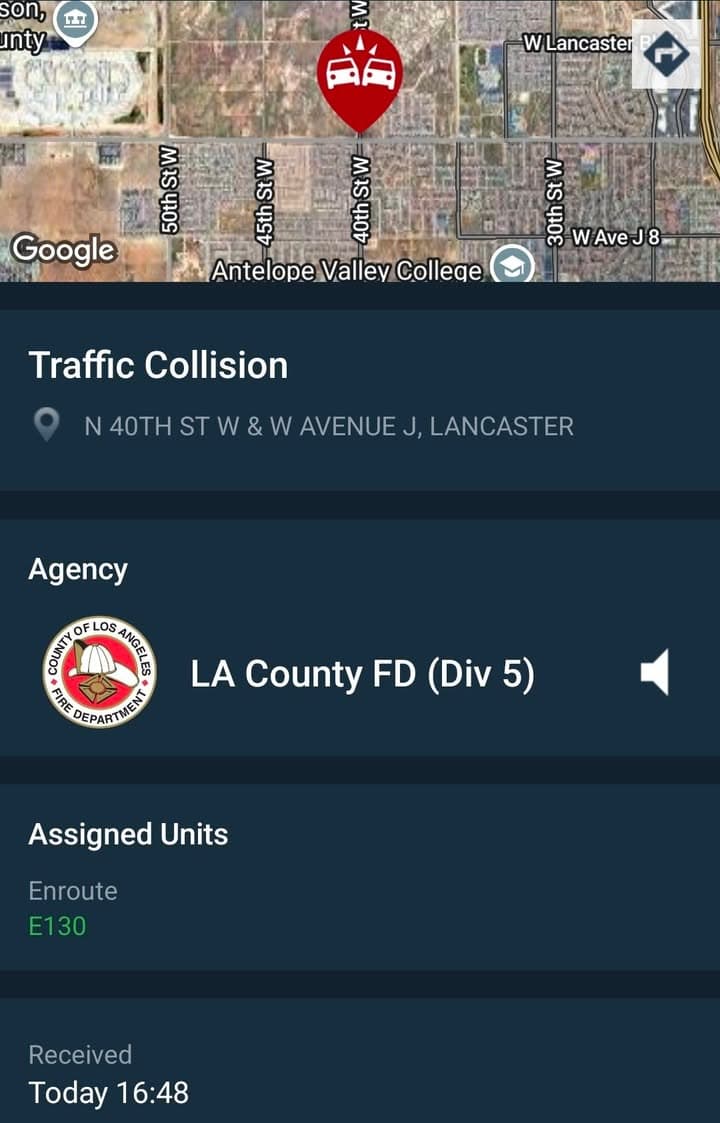 902T/902R.....Avenue J and 40th Street West....two vehicle collsion.....sheriff and FD enroute code...