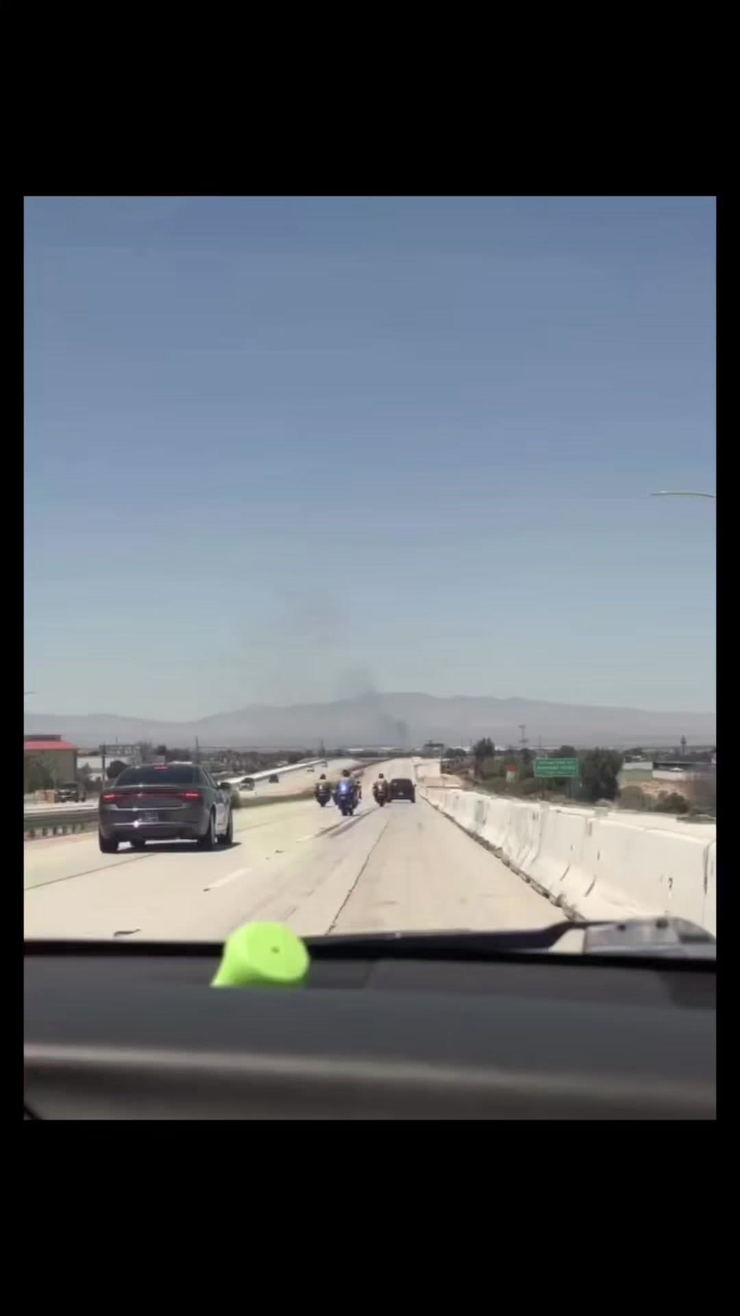 AV CHP pursuit termination earlier this afternoon on the northbound 14 at...