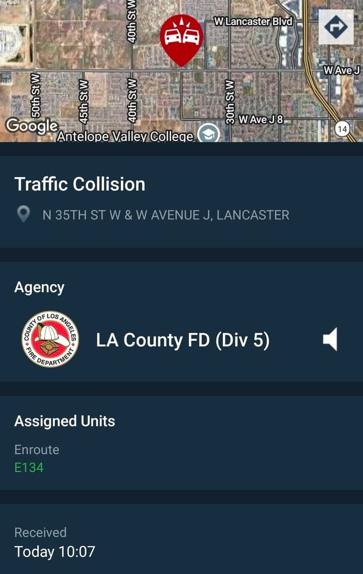 902T/902R....35th Street West and Avenue J....two vehicle collsion with injuries....sheriff and FD...